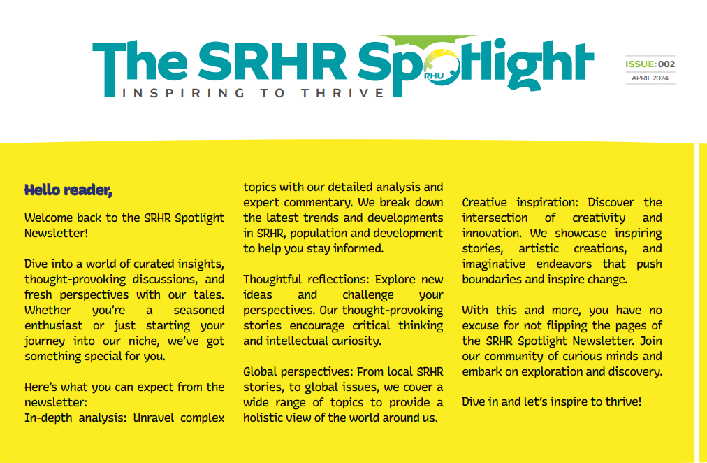 The SRHR Spotlight Newsletter