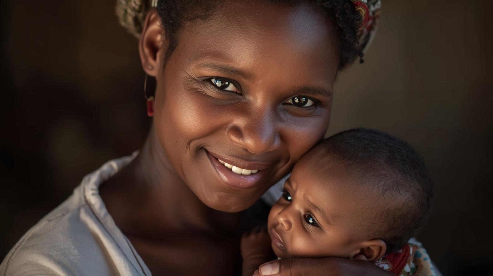 Ugandan mother and baby