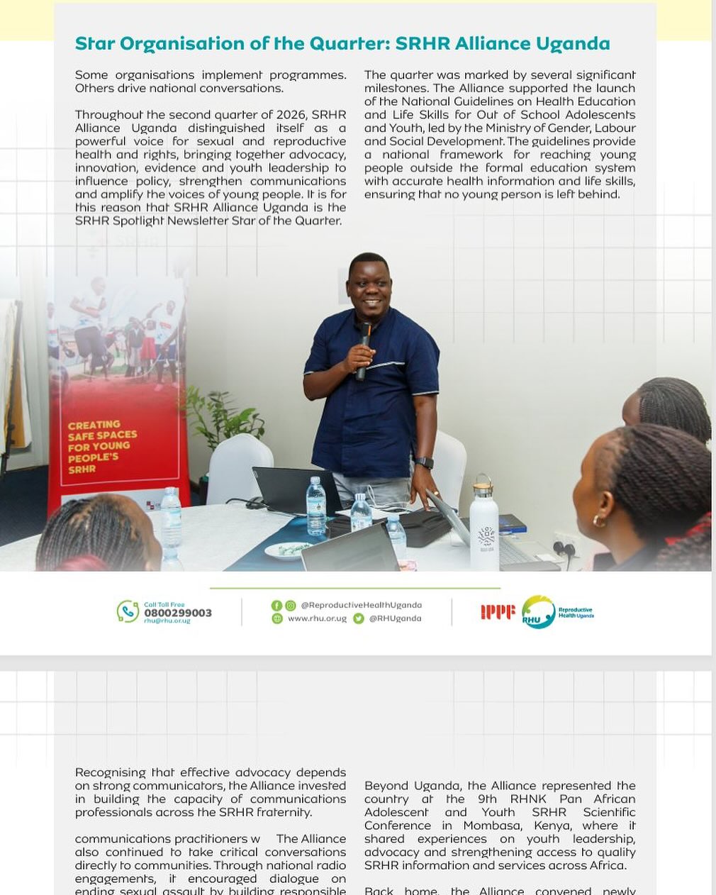 Have you read our Quarter II SRHR Spotlight Newsletter yet? In this edition, we celebrate…