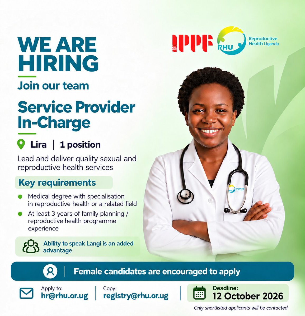 📢 WE ARE HIRING! We are seeking a Service Provider In-Charge to lead and deliver…